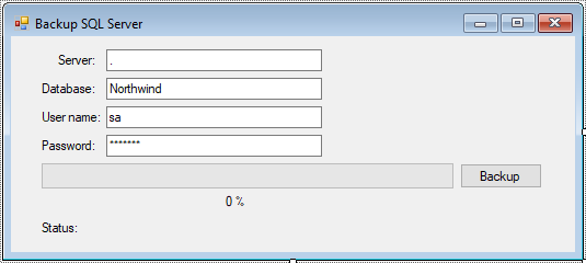 backup sql in c#