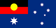 The Australia flag template is from the Australia Day site