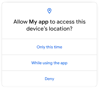 Permission notification