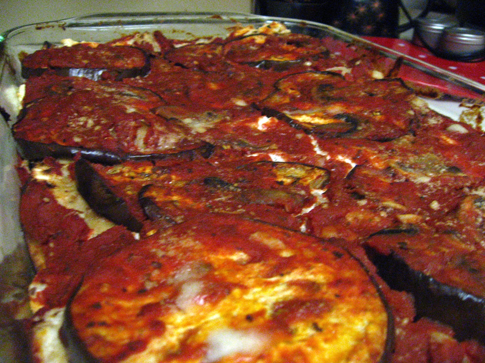 yellebellyboo Eggplant Matzo Lasagna