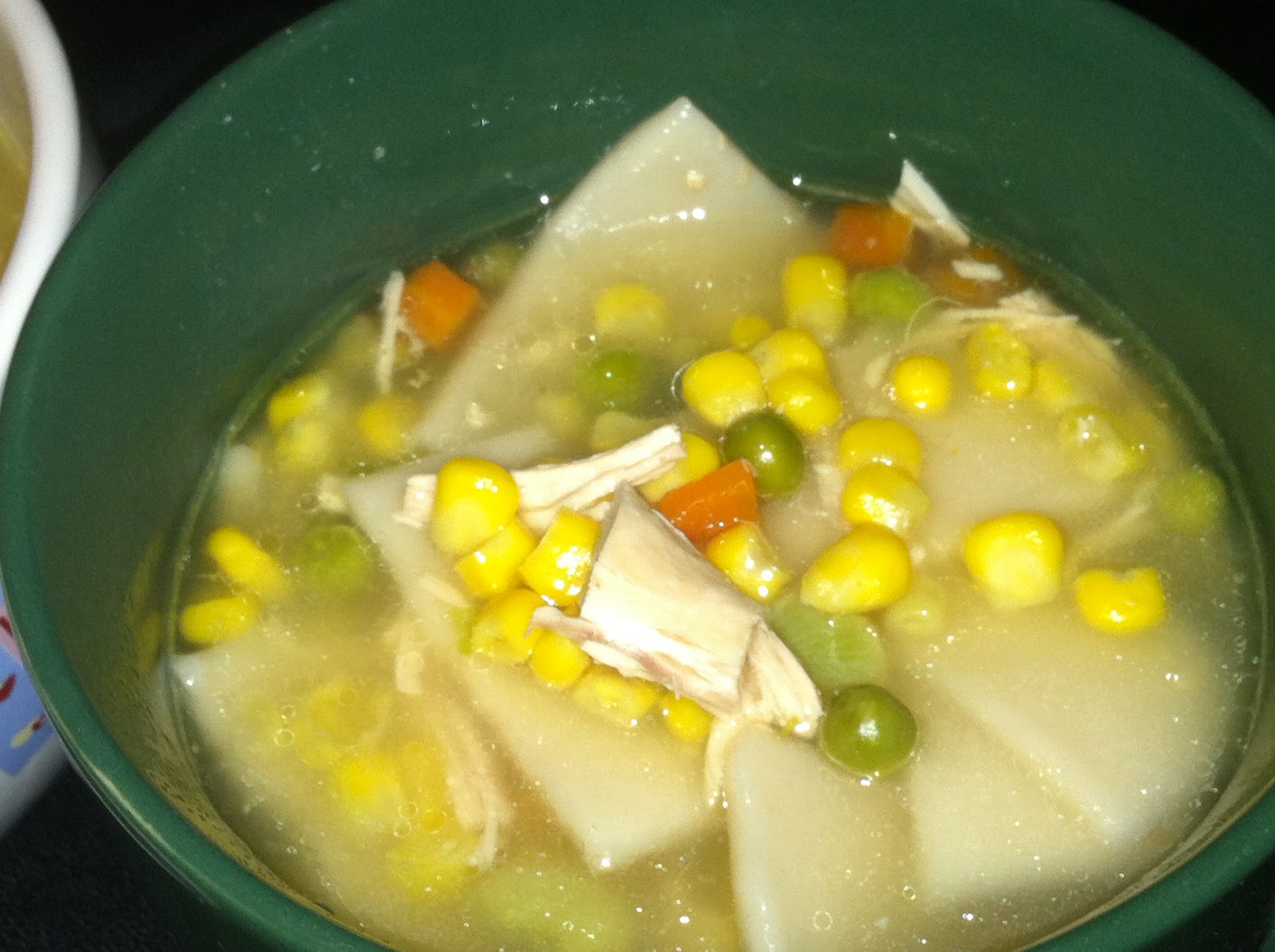 Yum, Let's Eat! My Chicken and (Flat) Dumpling Soup