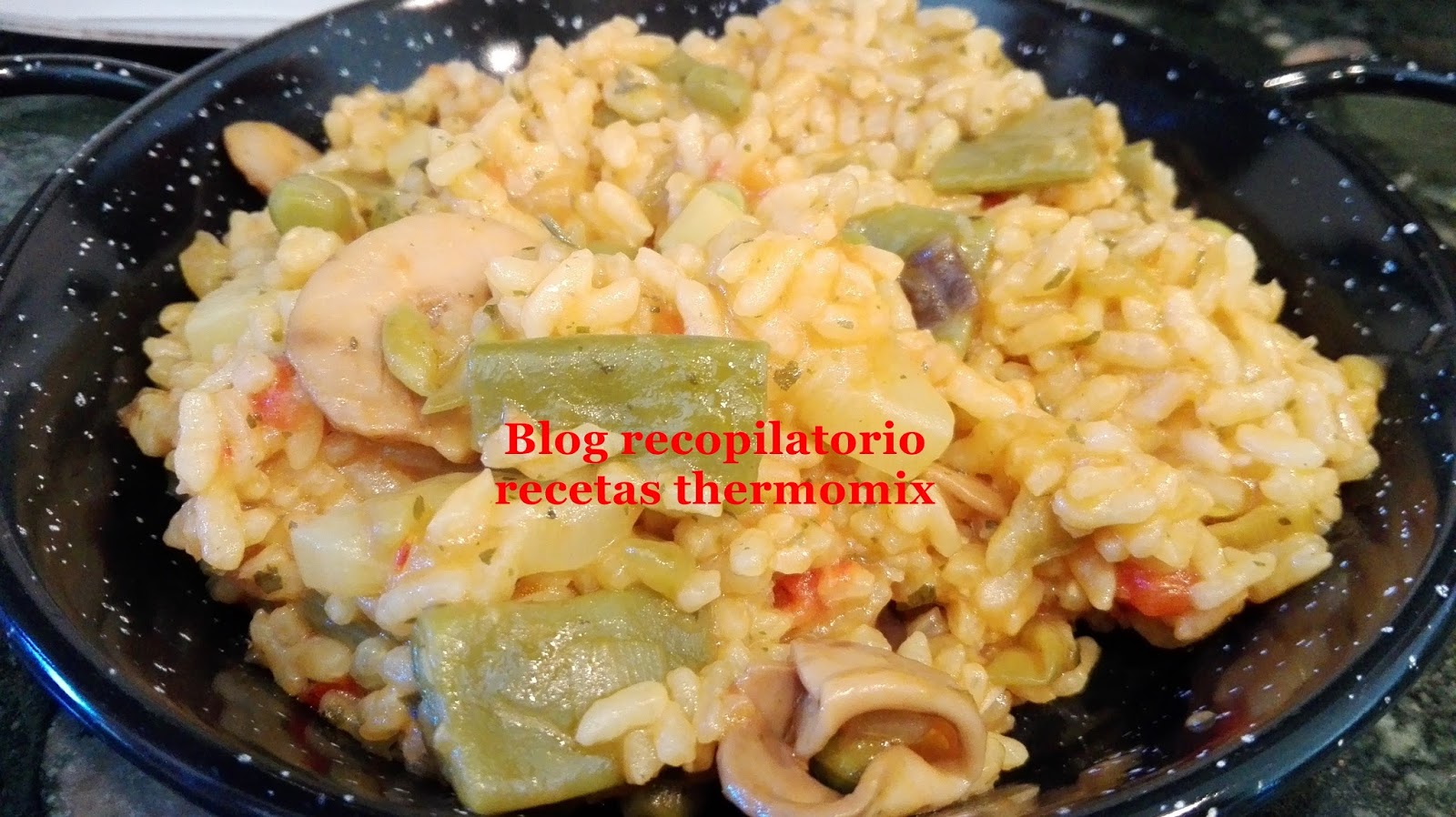 Recopilatorio de recetas thermomix Paella deliciosa de verduras thermomix