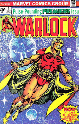 Warlock v1 #9 marvel 1970s bronze age comic book cover art by Jim Starlin