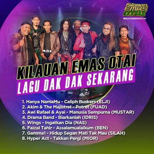 konsert kilauan emas otai minggu 5, senarai lagu peserta kilauan emas otai 2016 minggu 5, gambar kilauan emas otai 2016 minggu kelima