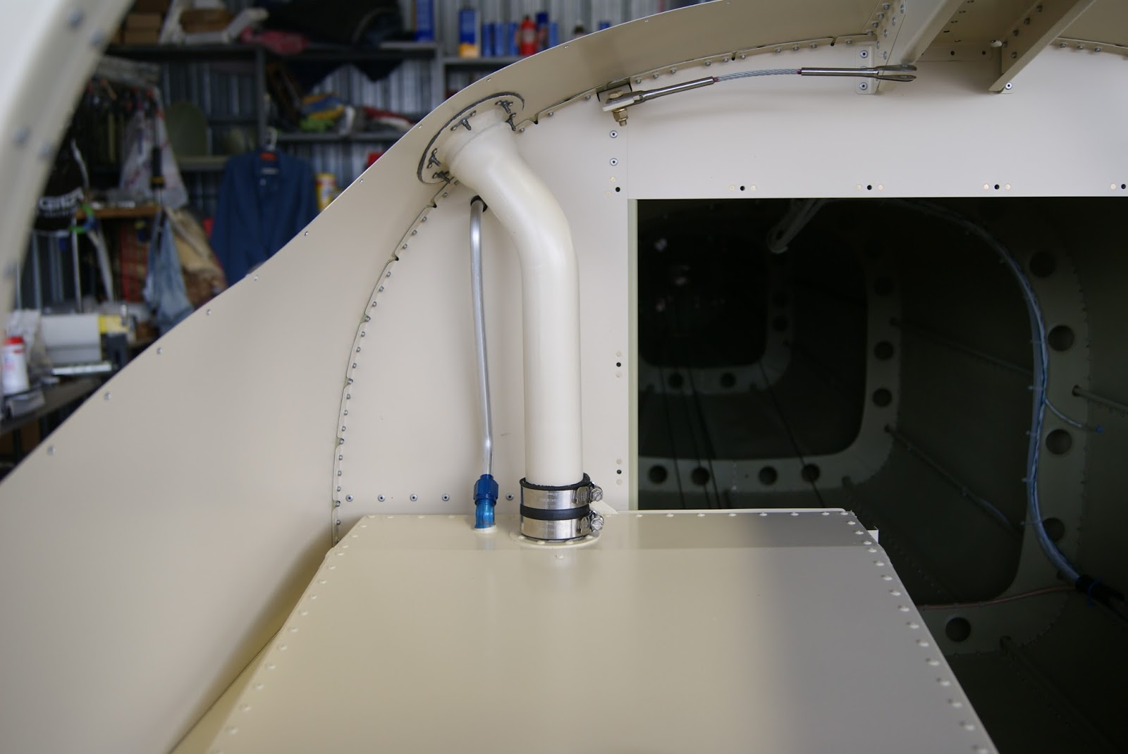 DOG Aviation John's RV12 Blog T1211 Fuel Filler Neck Assembly & Fuel