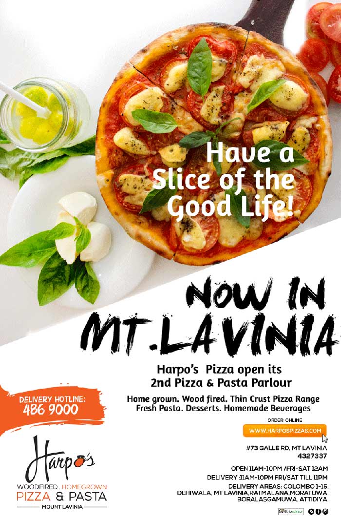 Harpo's | Now in Mt Lavinia! Enjoy Homemade Thin crust, Wood fired Pizzas! 4327337
