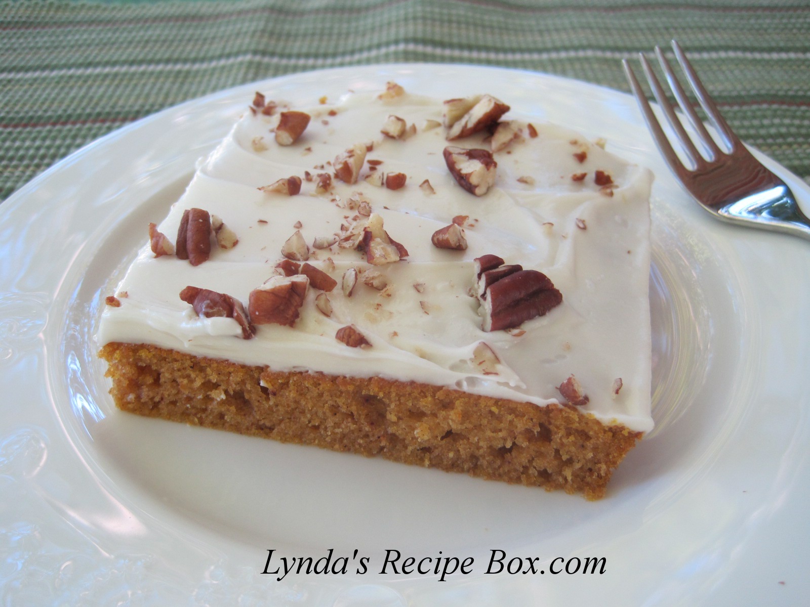 Lynda's Recipe Box Pumpkin Cake Bars