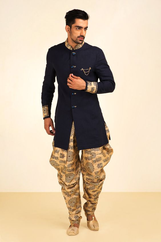 simple indian groom wedding dress