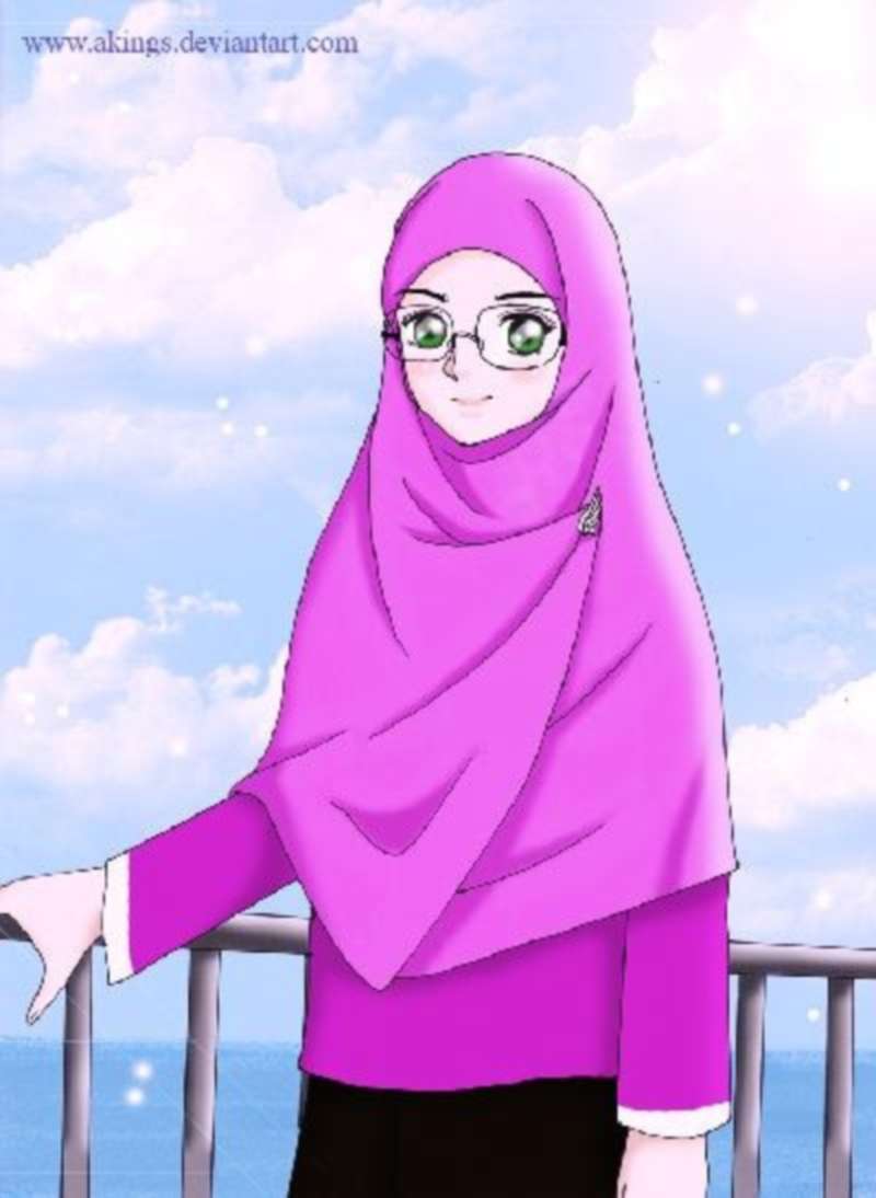 Gambar Kartun Muslimah Terbaru  2020 Kantor Meme