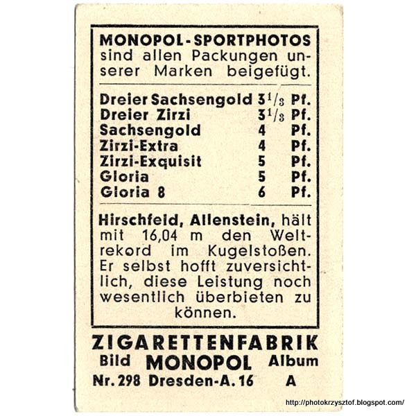 Olsztyn, fotografia i trochę historii Sport w Allensteinie i Emil