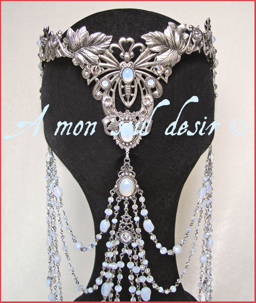 Couronne Inialiste Elfique En Laiton Et Aillechort « Fleurs D