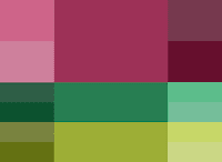 Sangria сангрия Триадная палитра (мягкий контраст) Осень-зима 2014 Pantone модные популярные цвета