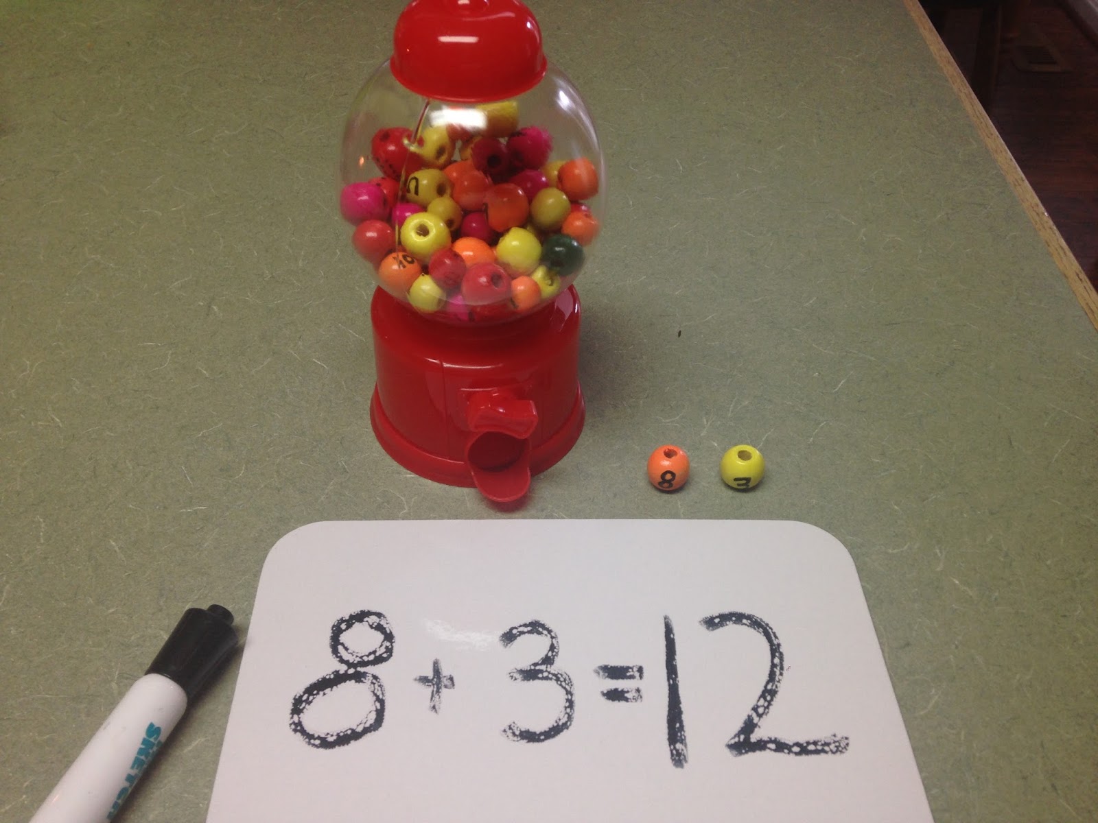 First Grade Spies Dollar Tree Bubblegum Math Center & FREEBIE