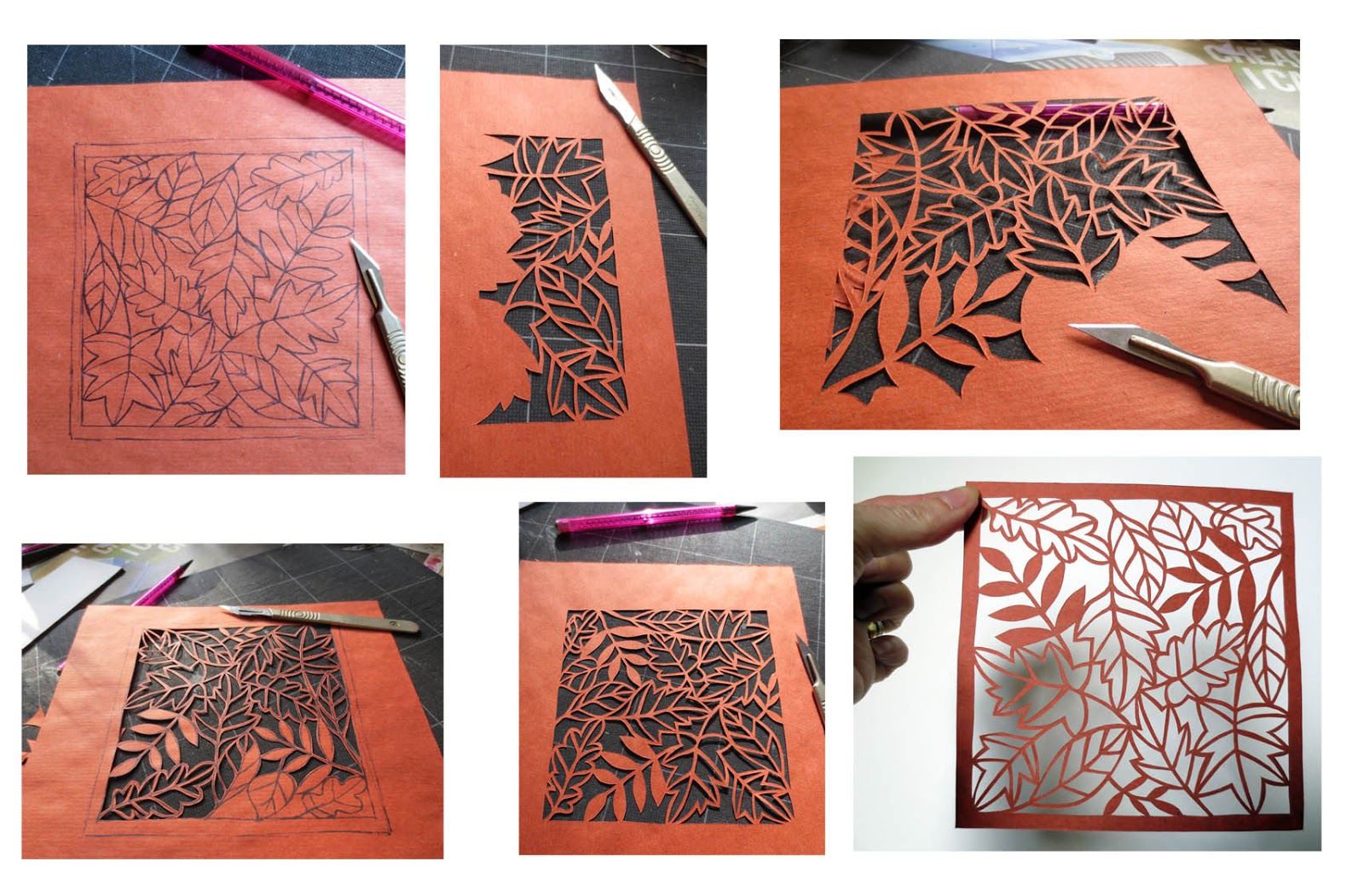 Alison Hullyer Autumn Leaves Papercut