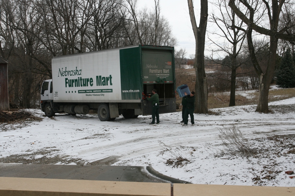 our adventures in nottafarm forest: appliance delivery (plus some