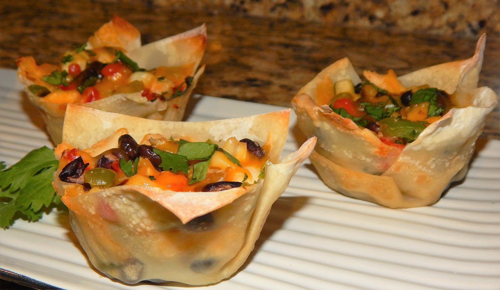 Valerie's Attempt at Pondering Southwestern Chicken Cups