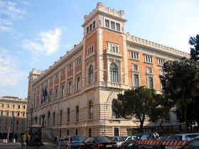 The rear facade of the Palazzo Monticiterio, which was almost completely rebuilt by Ernesto Basile