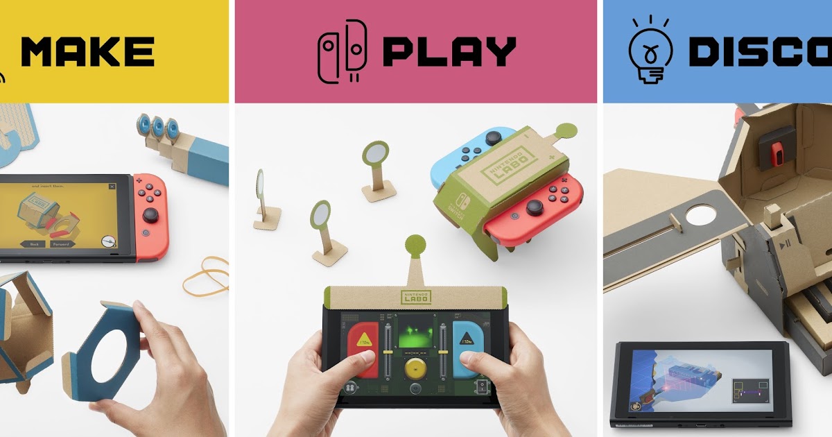 Nintendo Labo Interactive Cardboard Creations for the Nintendo Switch