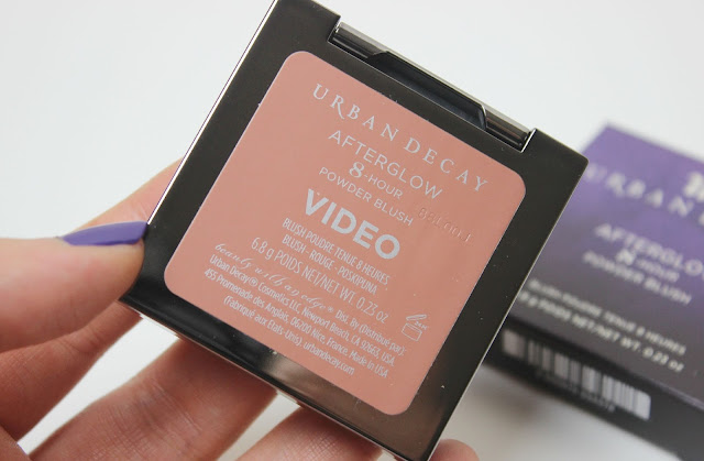 A picture of Urban Decay Afterglow 8-Hour Powder Blush in Video 