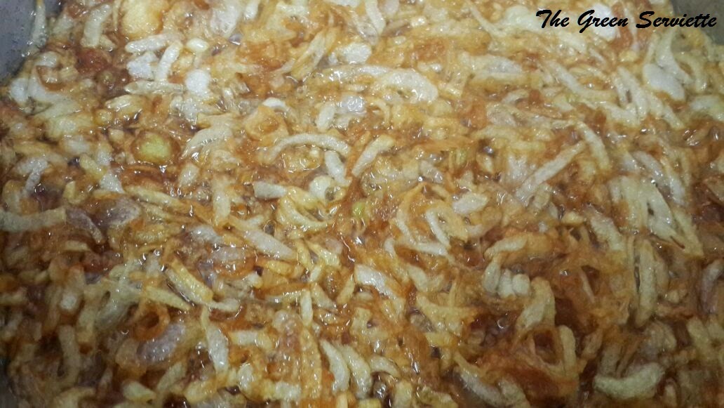 The Green Serviette Barista/Birista The deep fried onion topping!