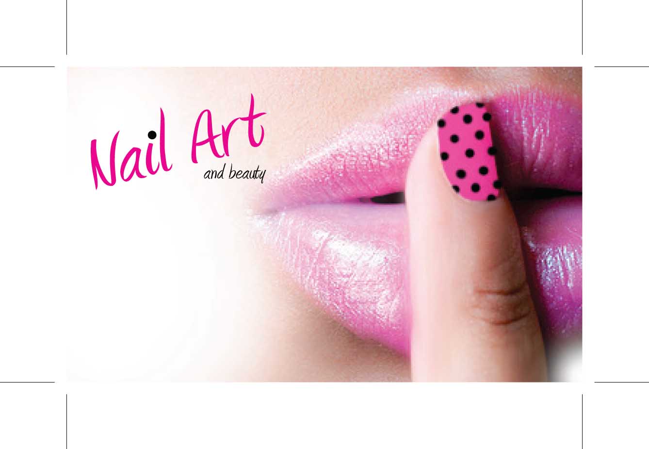 nail art business card