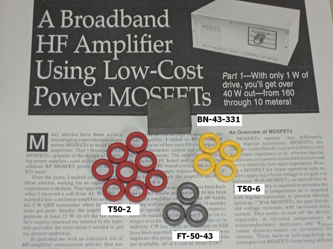 BLEKOK QRP by YD1JJJ Ferrite Toroid kit untuk 40W Multiband RF PA