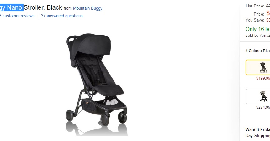 mountain buggy nano best price