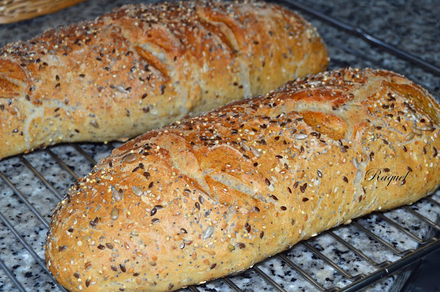 Barras de pan con ocho semillas