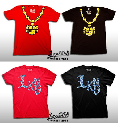 Loyal K.N.G. Winter 2011 T-Shirt Collection - “Atama Chain” & “L.K.N.G. Script” T-Shirts