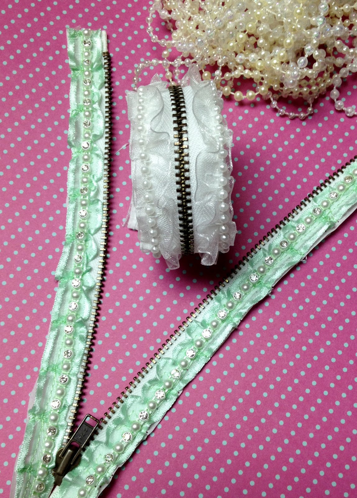 seecherylsew 15mm Wide Organdy Ribbon Zippers and Gathering