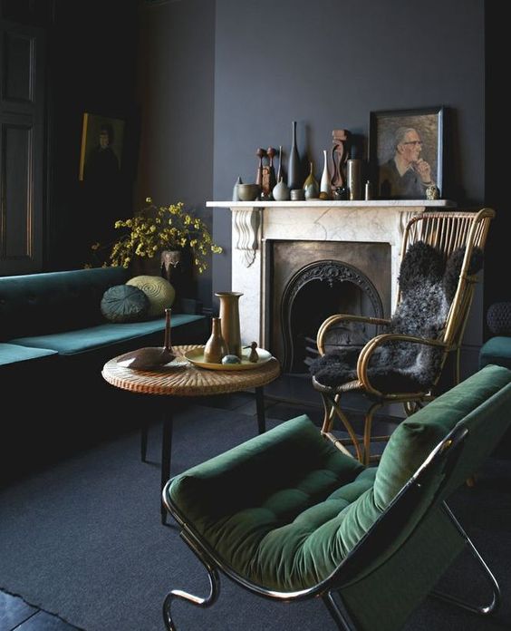 Tendencias El Verde Oscuro En La Decoracion Cocochic