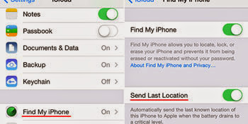 Find My iPhone thêm tính năng gửi thông tin địa điểm khi máy sắp hết pin