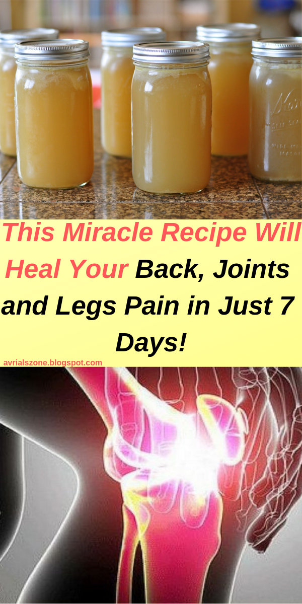 Healthy Beauty and Diet This Miracle Recipe Will Heal Your Back