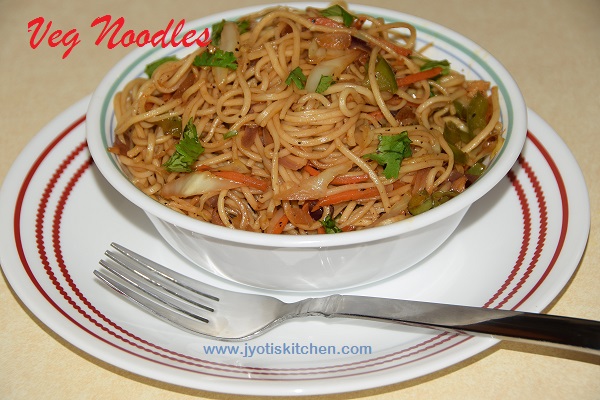 Vegetable noodles Recipe with step by step photo