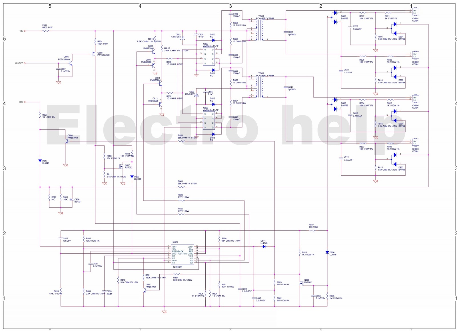 Electro help: Acer V223W – TFT LCD Monitor – SMPS and Back-light