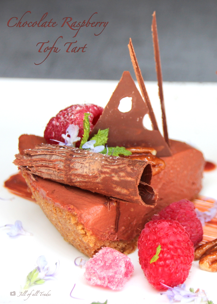 Chocolate Raspberry Tofu Tart