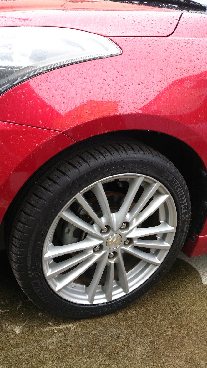 純正ホイール+新品NS-2R 205/45/17 スイフトスポーツ zc33s