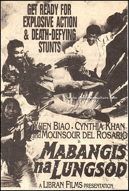 Mabangis na Lungsod, movies, Yuen Biao, Cynthia Khan, Monsour del Rosario