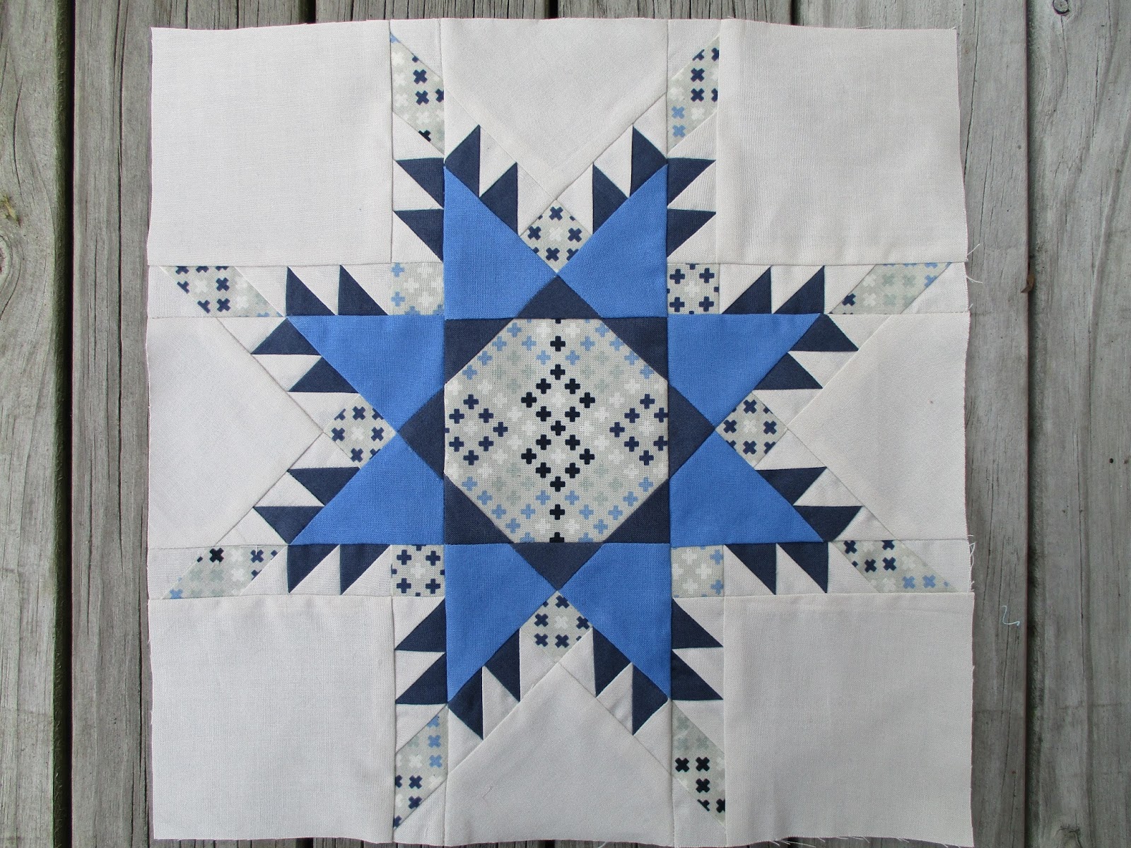 JulieLou Sea Glass Beach Sampler Quilt Progress