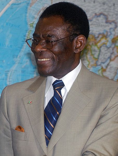 Teodoro Obiang, presidente de Guinea ecuatorial desde Agosto 3 de 1979,