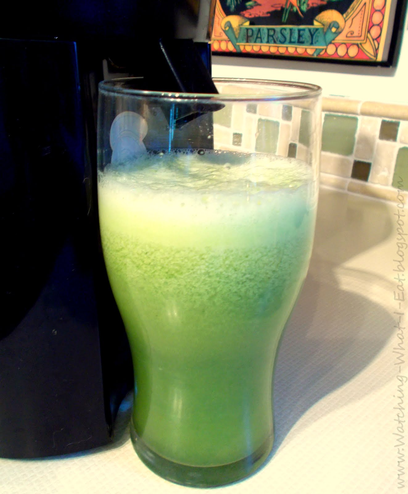 Watching What I Eat Fresh CucumberApple Juice