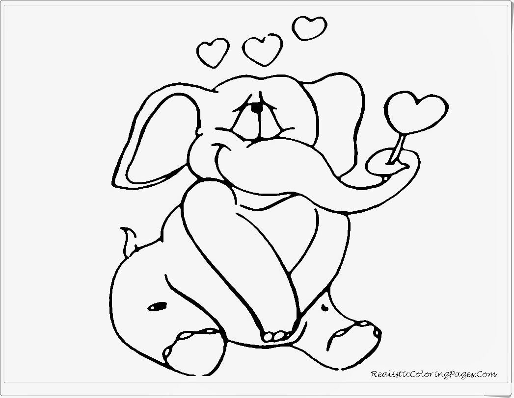 valentine animal coloring pages - photo #3
