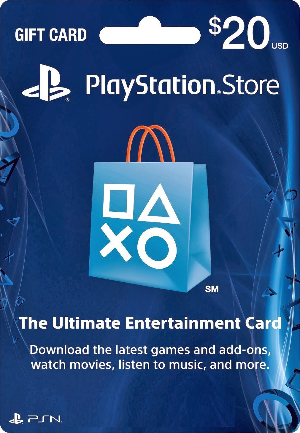  20 PlayStation Store Gift Card PS3 PS4 PS Vita Digital Code NP 