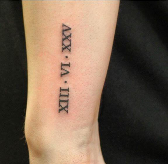260+ Best Roman Numeral Tattoos (2019) Font Styles & Numbers Designs