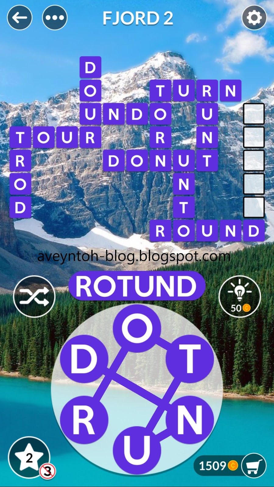 Aveyn's Blog Wordscapes Answers MOUNTAIN FJORD
