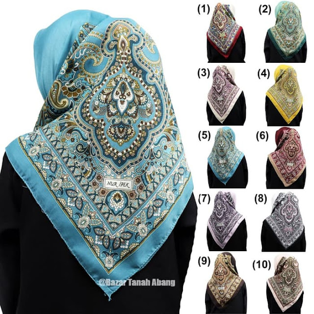 Jilbab Segi Empat Turki Murah Katun Premium dari Istambul Turki