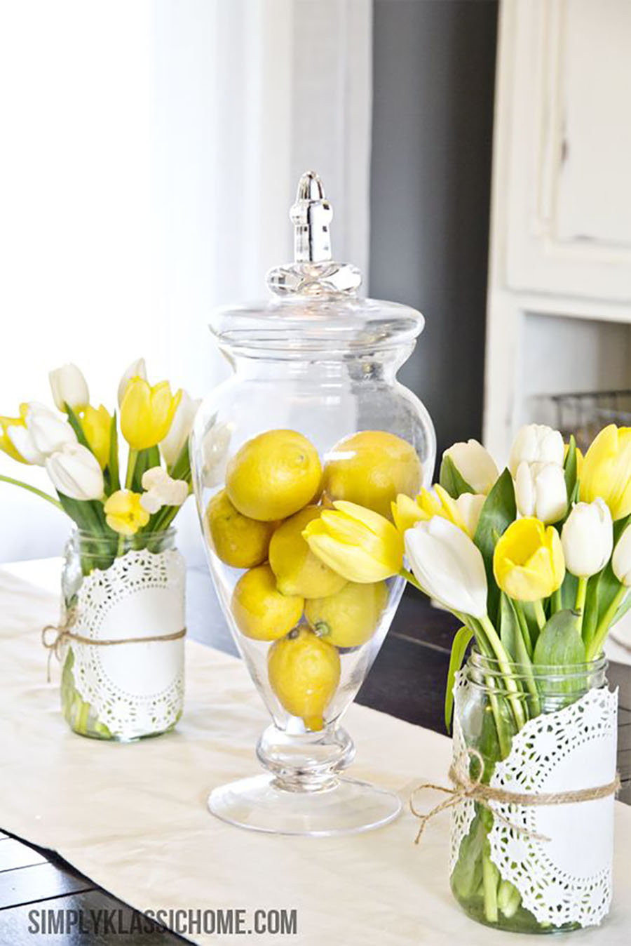 Spring and Easter Tablescapes Yellow Room Like This