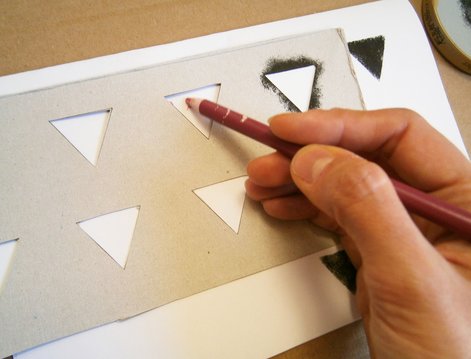 . How to make an upcycled and reusable cardboard stencil