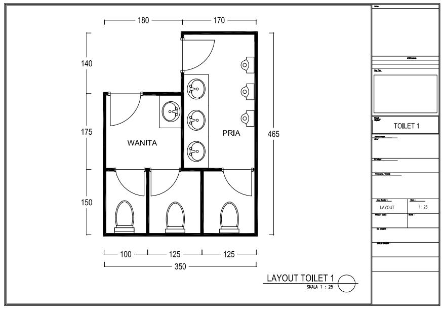 Denah Kamar Mandi Umuma - IMAGESEE