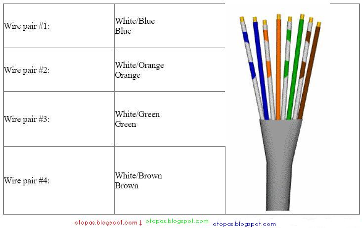 Schematic UTP Cable (CAT5 / CAT5e) | OTOPAS